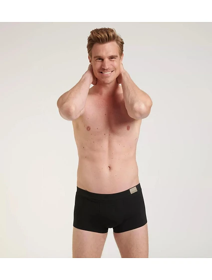Pánské boxerky GO Natural Hipster C2P - BLACK - černá 0004 - SLOGGI Pánské boxerky GO Natural Hipster C2P - BLACK - černá 0004 - SLOGGI