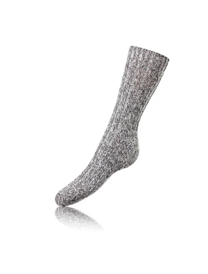 Zimní unisex ponožky NORWEGIAN STYLE SOCKS - BELLINDA - šedá