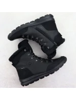 Dámské kožené nepromokavé boty s kožíškem černé model 21905989 - Rieker Dámské kožené nepromokavé boty s kožíškem černé model 21905989 - Rieker