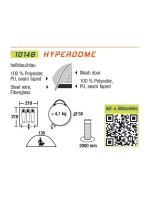 HIGH PEAK TENT HYPERDOME pro 3 osoby modrý /10148