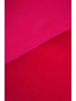 Šaty s kapucí a bočním rozparkem fuchsiová