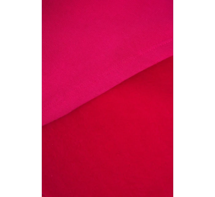 Šaty s kapucí a bočním rozparkem fuchsiová