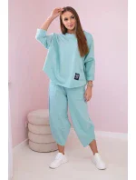 Bavlněná mikina kalhoty set mincovna Bavlněná mikina kalhoty set mincovna