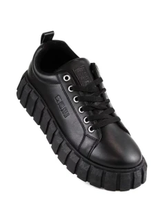 Dámské sportovní boty na platformě INT1919 / MM274617 Černá - Big Star