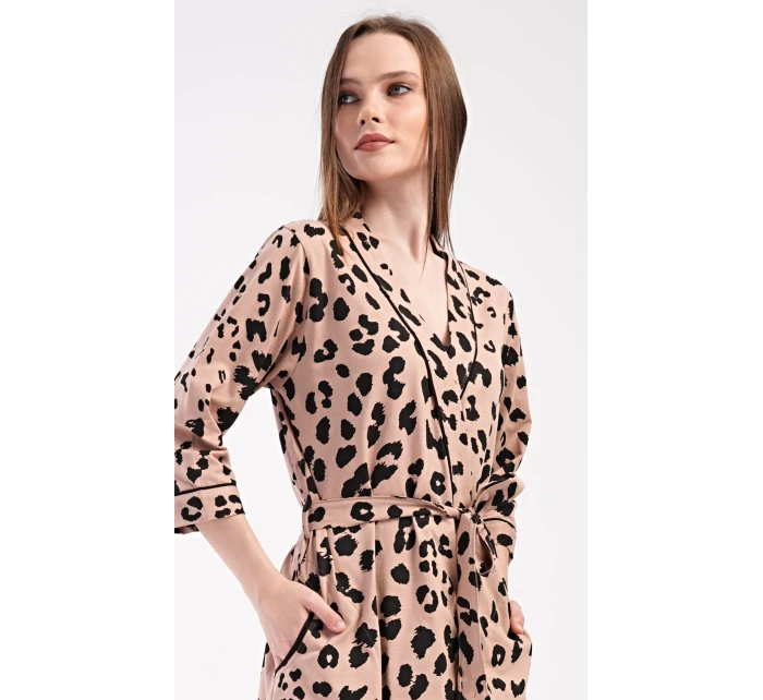 Dámský župan krátký Leopard