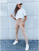 Dámské legíny LOOK ME camel FashionStreet UY1620