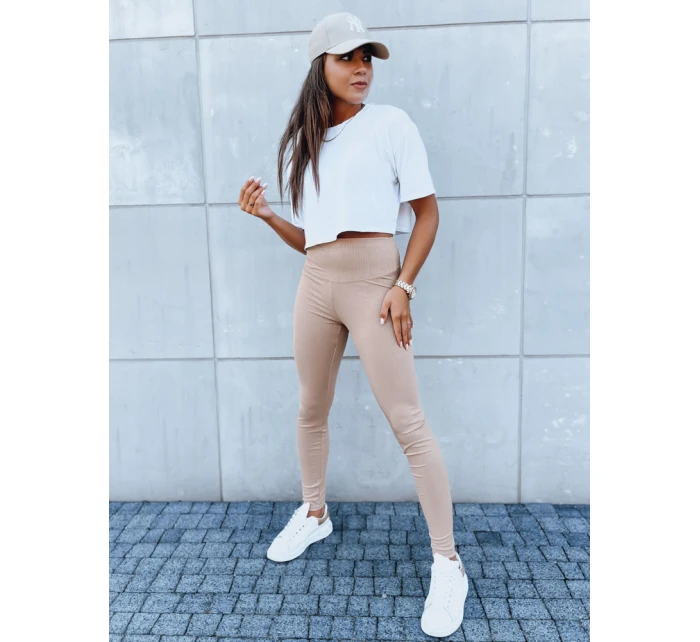 Dámské legíny LOOK ME camel FashionStreet UY1620