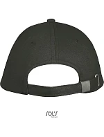 SOL'S Long Beach 5 panelová sandwich kšiltovka 25.0594 dark grey/light grey
