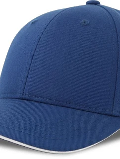 Atlantis Headwear Liberty Sandwich-S 6 panelová baseballová kšiltovka 33.0251 royal/white
