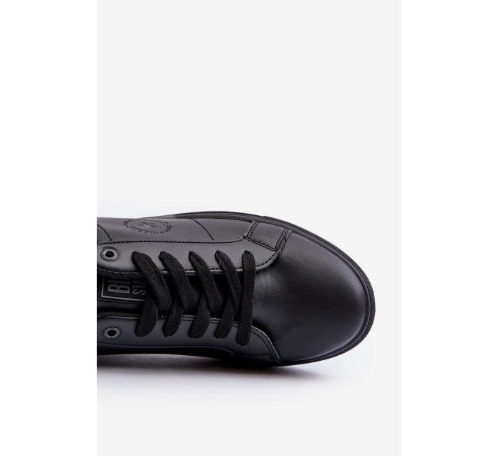 Nízké pánské tenisky z ekologické kůže Big Star NN174284 černé Nízké pánské tenisky z ekologické kůže Big Star NN174284 černé