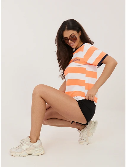 T shirt IT TS model 22076937 fluo pomarańczowy - FPrice T shirt IT TS model 22076937 fluo pomarańczowy - FPrice