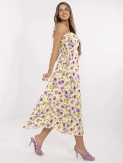 Šaty MI SK 23817 3.96 světle žlutá