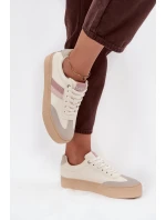 Dámské nízké tenisky LEE Ailani Women Low – ecru bílá Dámské nízké tenisky LEE Ailani Women Low – ecru bílá