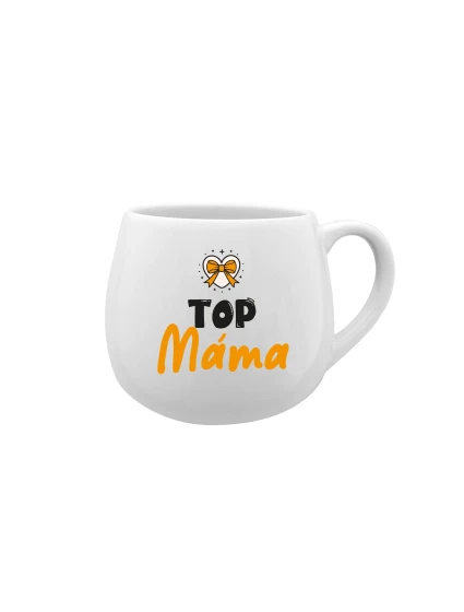 TOP MÁMA - bílý keramický hrníček 300 ml