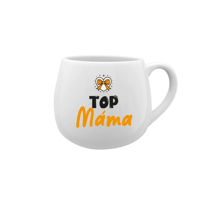 TOP MÁMA - bílý keramický hrníček 300 ml