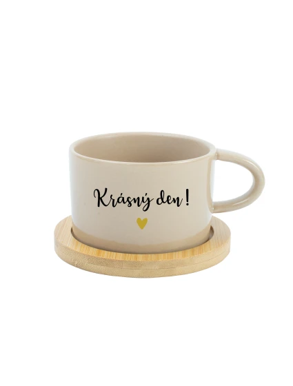 KRÁSNÝ DEN! - krémový hrníček makronka 200 ml