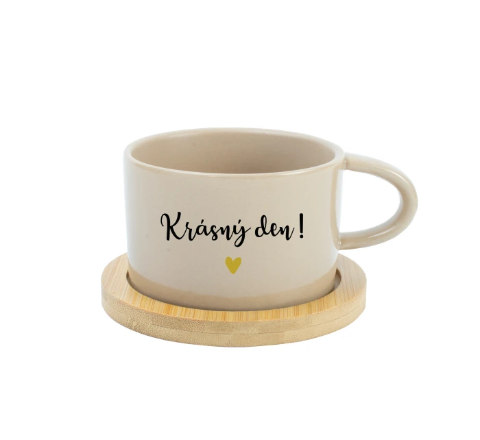 KRÁSNÝ DEN! - krémový hrníček makronka 200 ml