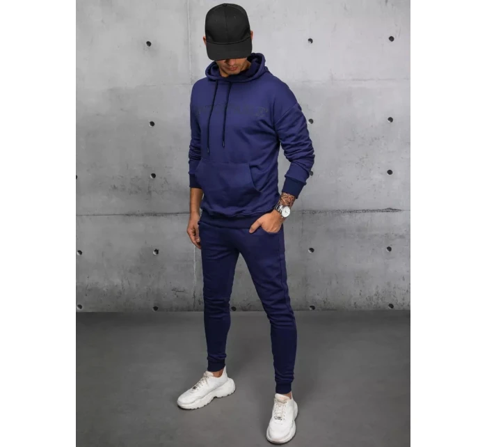 Pánské tmavě modré tepláky FashionStreet AX0679