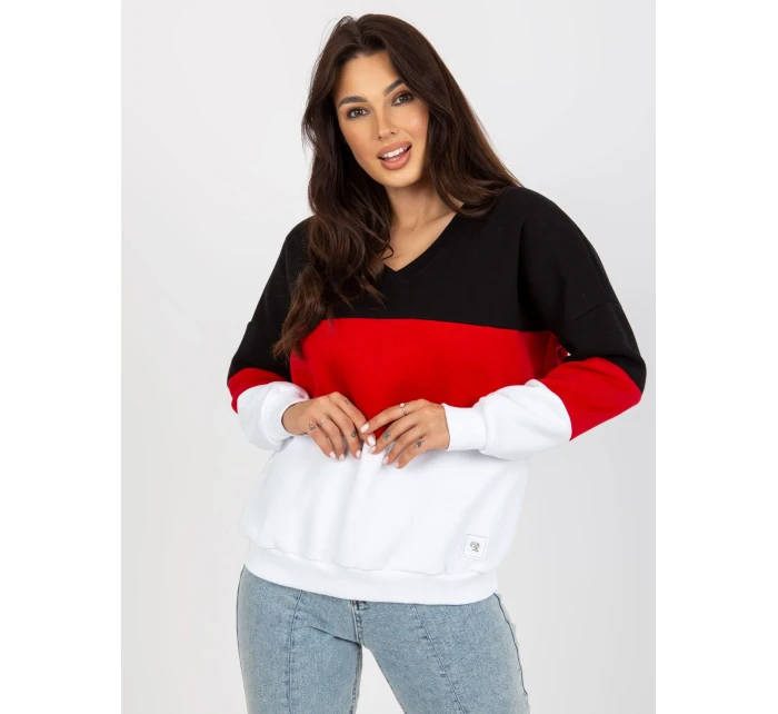 Mikina RV BL 8377.89 černá a červená