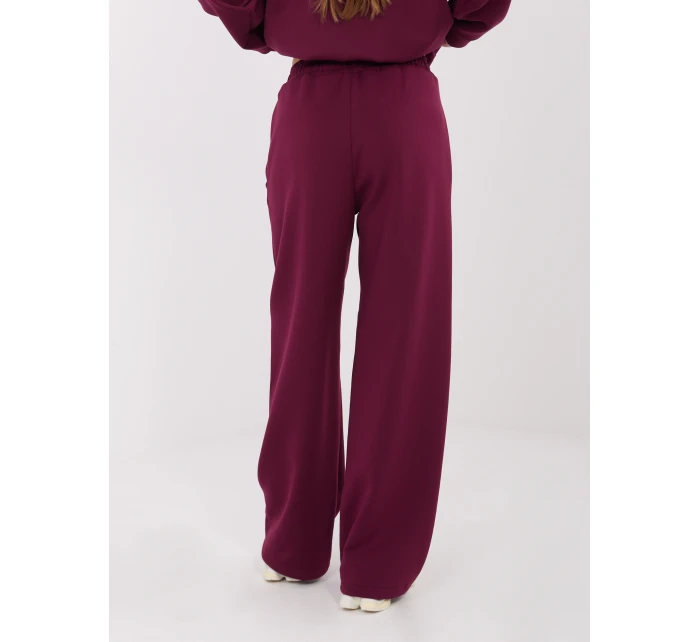 Spodnie SM SP model 21782307 bordowy - FPrice Spodnie SM SP model 21782307 bordowy - FPrice