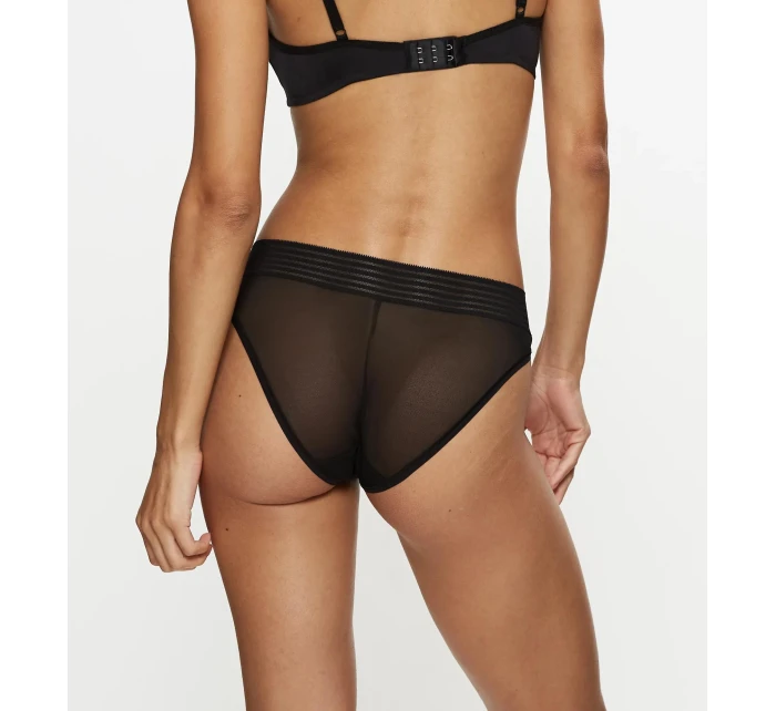 Tempting Sheer Highleg Tai - BLACK - TRIUMPH BLACK - TRIUMPH