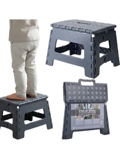 PROTISKLUZOVÁ SKLÁDACÍ STOLIČKA ŠEDÁ