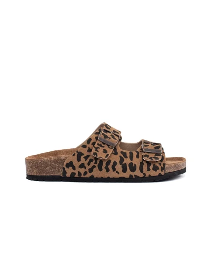 Stylové nazouváky dámské se zvířecím motivem na plochém podpatku Stylové nazouváky dámské se zvířecím motivem na plochém podpatku