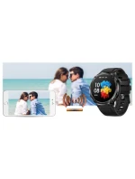 Chytré hodinky Gravity GT21-6 + červený silikonový řemínek