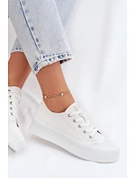 Dámské tenisky na platformě Big Star TT274269 Bílé