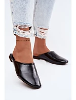 Dámské Mule z Umělé Kůže Ploché Černé Romelle Dámské Mule z Umělé Kůže Ploché Černé Romelle