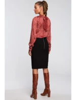 S235 Chiiffonová halenka se zavazováním na zádech - model 2