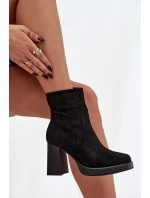 Dámské botky na sloupku – černé Pavinne Dámské botky na sloupku – černé Pavinne