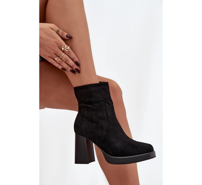 Dámské botky na sloupku – černé Pavinne Dámské botky na sloupku – černé Pavinne