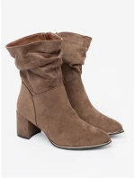 Módní dámské model 21298231 kotníčkové boty na širokém podpatku Módní dámské model 21298231 kotníčkové boty na širokém podpatku