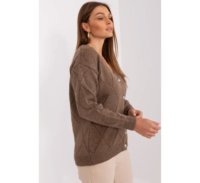 Svetr na zapínání model 208631 Rue Paris Svetr na zapínání model 208631 Rue Paris