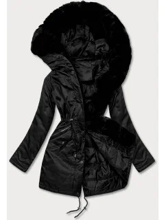 PARKA DAMSKA Z FUTERKIEM CZARNA model 21244419 - J.STYLE