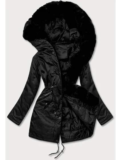 PARKA DAMSKA Z FUTERKIEM CZARNA model 21244419 - J.STYLE PARKA DAMSKA Z FUTERKIEM CZARNA model 21244419 - J.STYLE