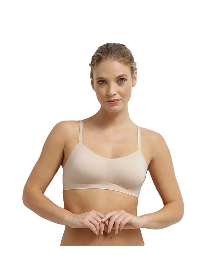 Dámská bezešvá podprsenka DIM INVISIBLE MICRO BRALETTE - DIM - tělová Dámská bezešvá podprsenka DIM INVISIBLE MICRO BRALETTE - DIM - tělová