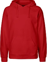 Neutral O 63101 Pánská mikina s kapucí z bio bavlny 77.6311 red