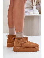 Nízké Sněhule Na Platformě Big Star model 21676190 Camel - Big Star Shoes Nízké Sněhule Na Platformě Big Star model 21676190 Camel - Big Star Shoes