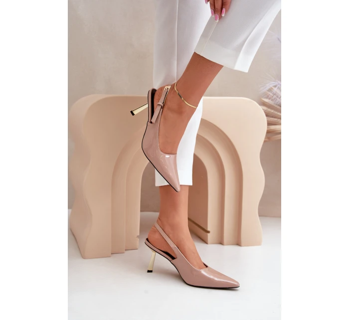 Lakované Lodičky S  Béžové model 21679357 - Boto