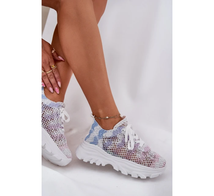 Dámské Tenisky S Háčkovaným Svrškem Multikolor Jelhiris