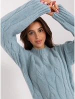 Jumper AT SW 0146.10P tmavě mátový Jumper AT SW 0146.10P tmavě mátový
