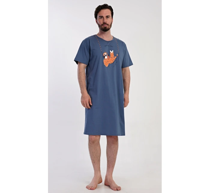 Pánská noční košile s krátkým rukávem model 21362744 - Vienetta MAN