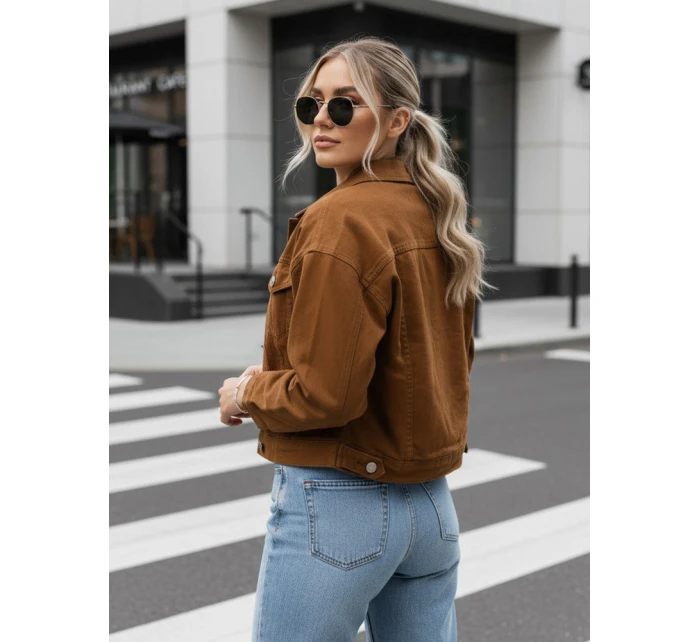 FashionStreet dámská velbloudí džínová bunda TY5344