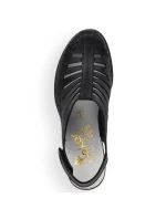 Dámské pohodlné kožené sandály na podpatku model 22021681 - Rieker