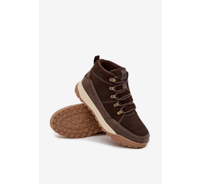 Semišové Pánské Trekingové Boty Big Star SS174263 Hnědé