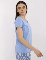 T shirt CLM TS model 21095081 niebieski - FPrice T shirt CLM TS model 21095081 niebieski - FPrice