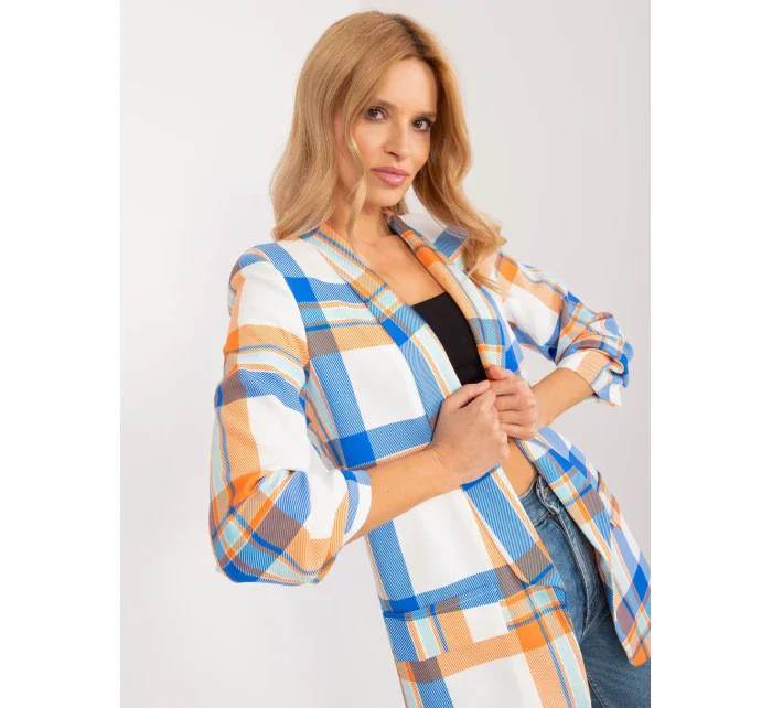 Marynarka DHJ MA model 19926652 pomarańczowy - FPrice Marynarka DHJ MA model 19926652 pomarańczowy - FPrice