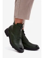 Dámské kotníkové boty Roselle – tmavě zelené Dámské kotníkové boty Roselle – tmavě zelené